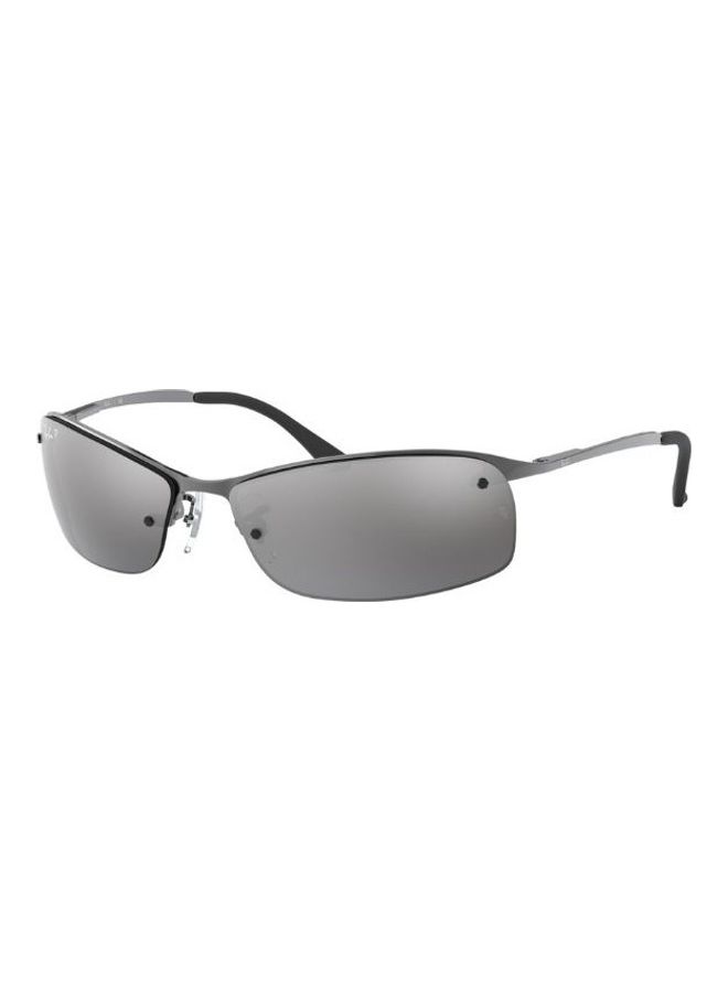 Ray-Ban Men Polarized Semi Rimless Sunglasses - RB3183 - Lens Size: 63 Mm - Image 2