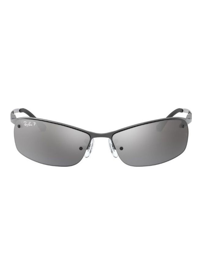 Ray-Ban Men Polarized Semi Rimless Sunglasses - RB3183 - Lens Size: 63 Mm - Image 1