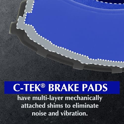 Centric Parts Centric 103.05980 C-Tek Ceramic Replacement Front Disc Brake Pad Set for Selected Ford Taurus/Thunderbird, Lincoln Continental/Mark VIII, Mercury Cougar/Sable Model Years - Image 4
