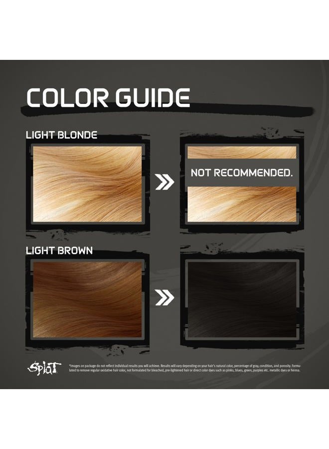SPLAT Midnight Onyx Semi Permanent Hair Dye Kit, 1 Application, Includes Deep Reconstructor Conditioner, Lasts 30 Washes, No Bleach Required, Vegan & Cruelty Free Hair Color - Image 4
