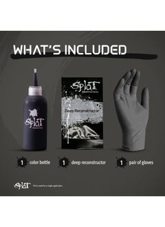 SPLAT Midnight Onyx Semi Permanent Hair Dye Kit, 1 Application, Includes Deep Reconstructor Conditioner, Lasts 30 Washes, No Bleach Required, Vegan & Cruelty Free Hair Color  - Image 5