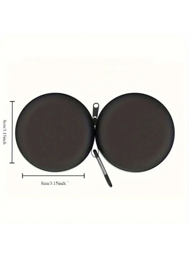 علبة سجائر محمولة مقاومة للتسرب باللون الأسود الكامل من مادة ABS، سهلة التنظيف للسيارات والتخييم والهواء الطلق - Image 4