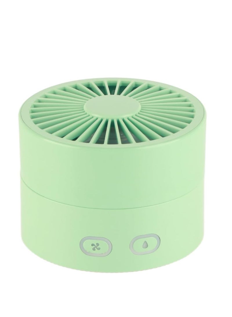 DIGI CORE Mini Desk Misting Fan With 3 Speed Wind Portable Air Humidifier Cooling Fan USB Rechargeable Adjustable Foldable Table Fan Water Tank For Travel Outdoor Home Office Desk Fan - Image 2