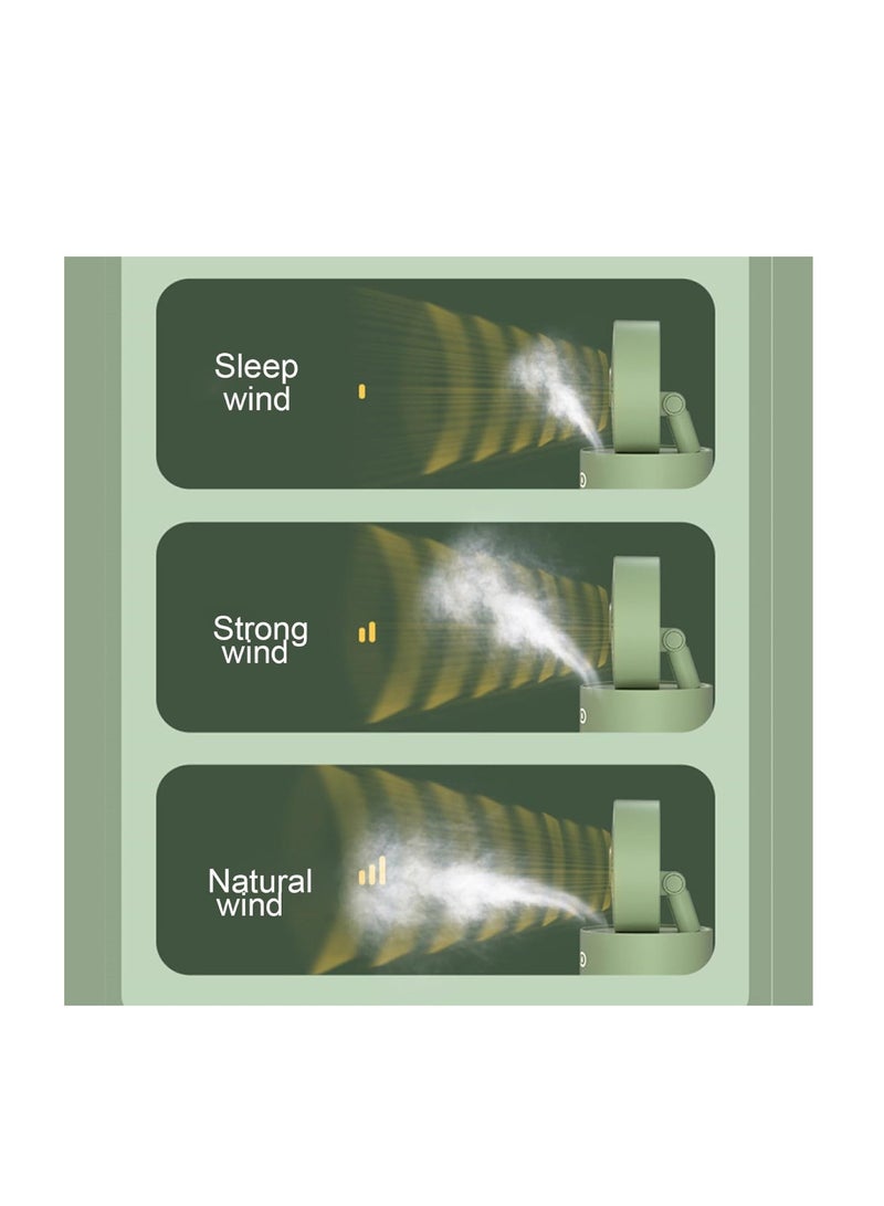 DIGI CORE Mini Desk Misting Fan With 3 Speed Wind Portable Air Humidifier Cooling Fan USB Rechargeable Adjustable Foldable Table Fan Water Tank For Travel Outdoor Home Office Desk Fan - Image 3