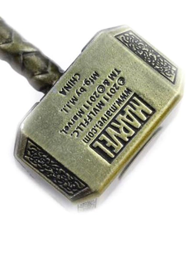 NIBEMINENT Marvel Hero The Avengers Thor Hammer Bronze Keychain - Image 2