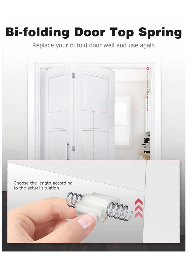 Excefore 16 PCS Bifold Door Hardware Repair Kit,  Repair Replacement Parts for Bi-fold Door Sliding Door, Suitable for Folding Pocket Door Accordion Door Barn Door  - Image 5