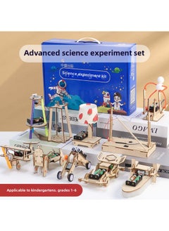 Generic Pupils' Science And Technology Making Small Inventions Children's DIY Handmade Steam Science Experiment Suit Material Bag Toy-Specifications:10 Sets Of Electrics [free 15 Expansion Experiment Books]-Color:Exquisite Portable Gift Box  - Image 2