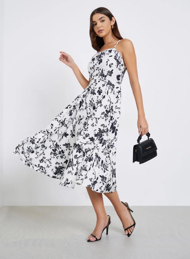 Take Two Take Two Floral Cami Midi Dress and Cardigan Co-ords