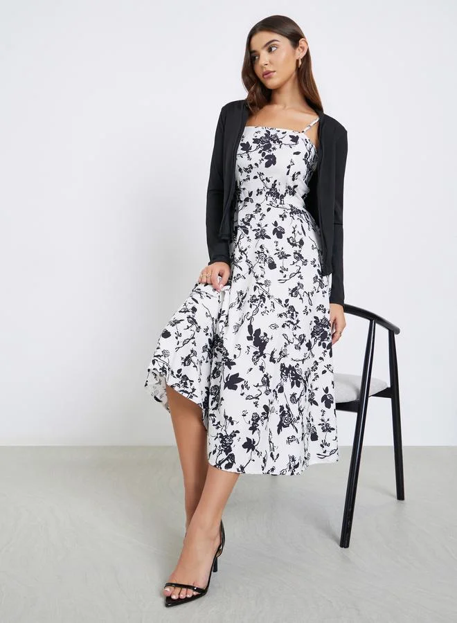 Take Two Take Two Floral Cami Midi Dress and Cardigan Co-ords