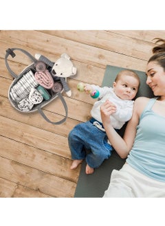 HomarKet Baby Diaper Caddy Organizer Cotton Rope Nursery Storage Bin  - Image 5