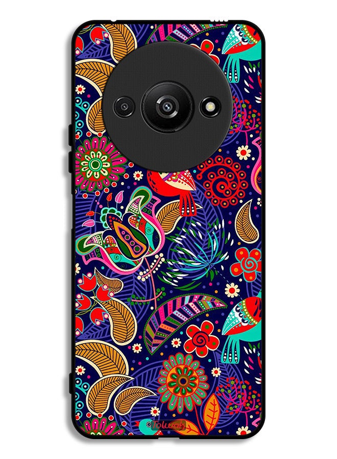 Tolwak غطاء حماية Xiaomi Redmi A3 4G بنمط الطيور والزهور - Image 1
