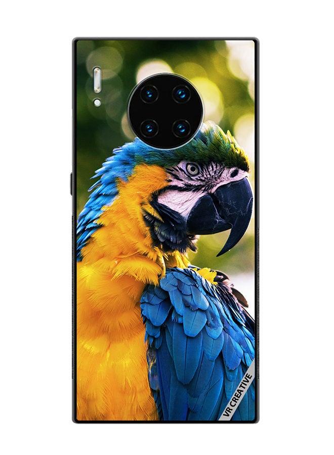 VR CREATIVE Protective Case Cover For Huawei Mate 30 Pro Yellow Blue Parrot Design Multicolour - Image 1