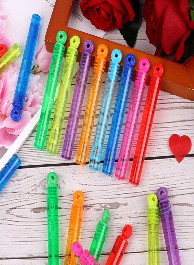 LOAVER 40 Pcs Mini Bubble Wands Bulk for Kids,8 Colors Circle Assorted Bubble Sticks for Summer Outdoor Birthday Party Gifts Beach Toys Goodie Bag Fillers Class Rewards - Image 4