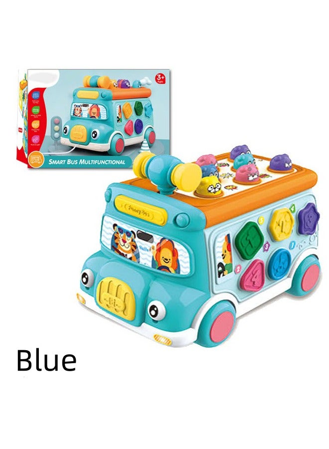 QINGYAN Pounding Toys for Toddlers Educational Toy Pull Along Bus Gopher Toy for Boys Girls Birthday Gift - Image 2