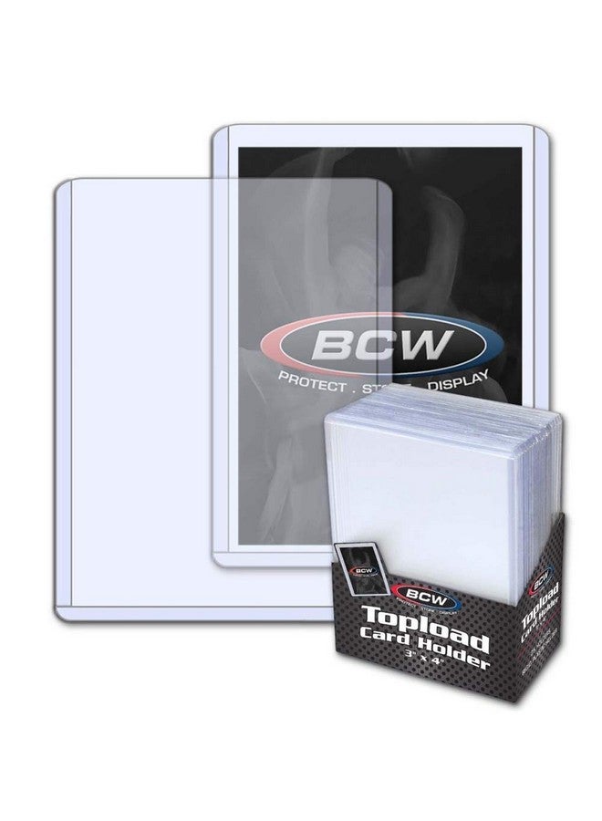 BCW Topload Card Holder For Standard Trading Cards 3" X 4" Up To 20 Pts 100Count - Image 4