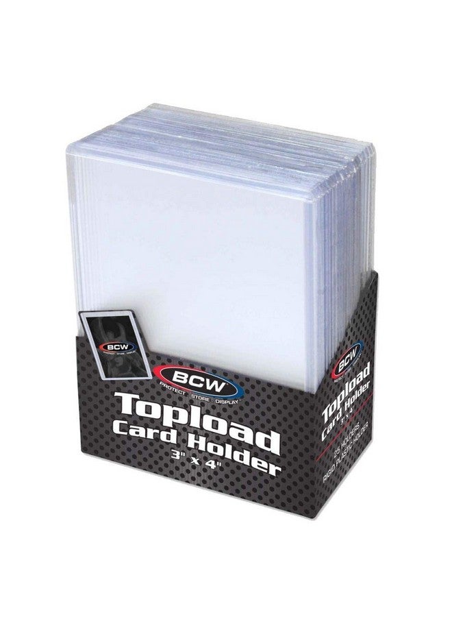 BCW Topload Card Holder For Standard Trading Cards 3" X 4" Up To 20 Pts 100Count - Image 3