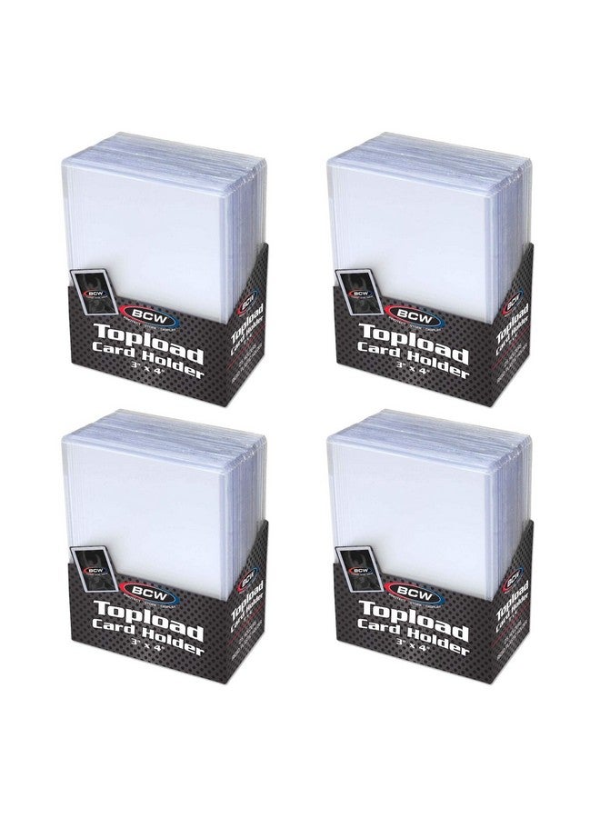 BCW Topload Card Holder For Standard Trading Cards 3" X 4" Up To 20 Pts 100Count - Image 2