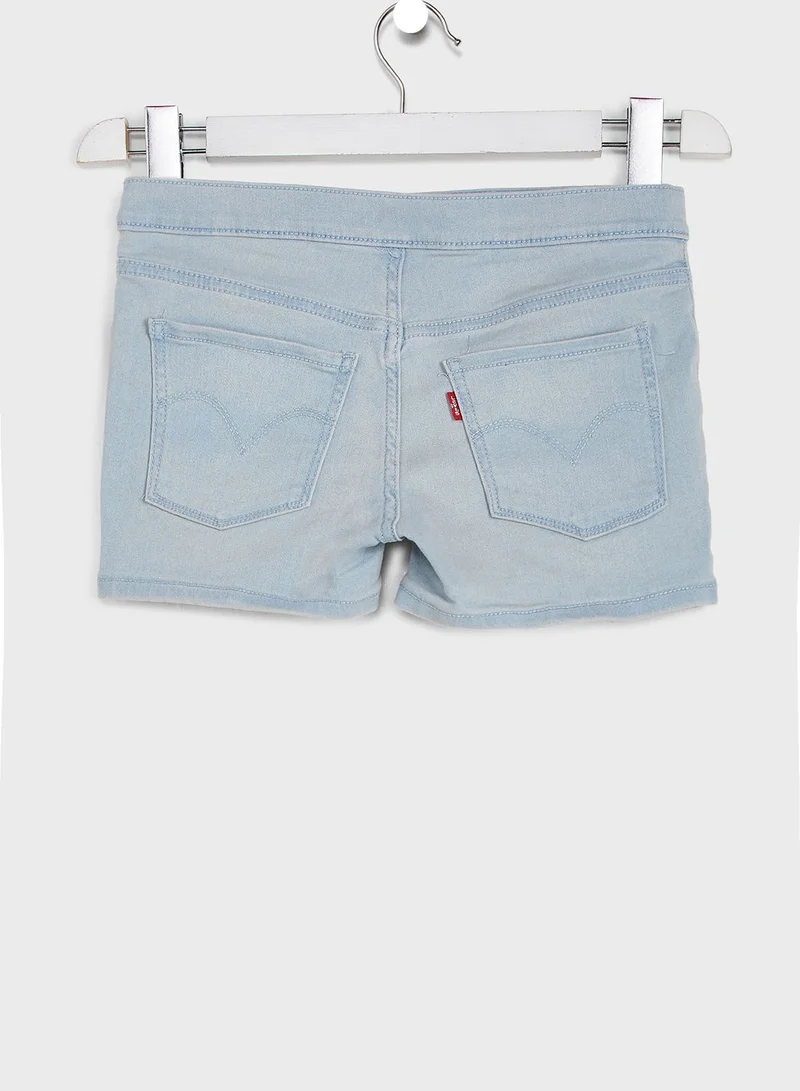 Levi's Kids Light Wash Denim Shorts