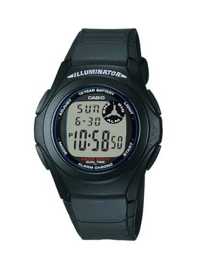 كاسيو Unisex Resin Digital Watch F-200W-1A - 40 mm