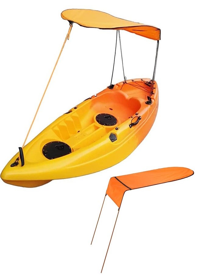 MOOCY Sun Shade Canopy for Kayak Canoe (Orange) - Image 1