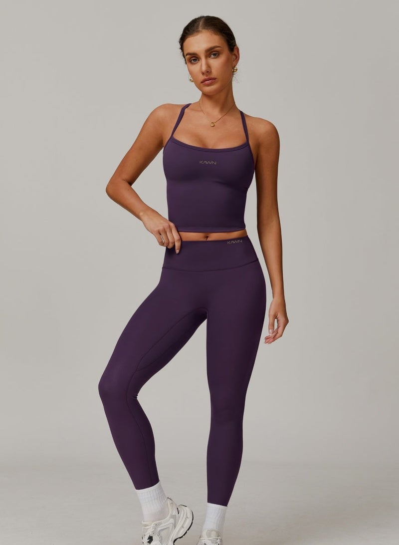 KAWN.YOGA Womens High Waist Contour Workout Sport Leggings Yoga Pants Running Pants - Image 1