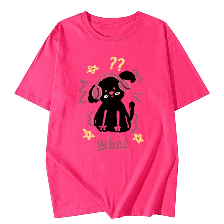 100% Cotton Short-Sleeved T-Shirt Women'S Summer Design Sense Niche Half-Sleeved Small Fresh Western Style Age-Reducing Top - Image 5