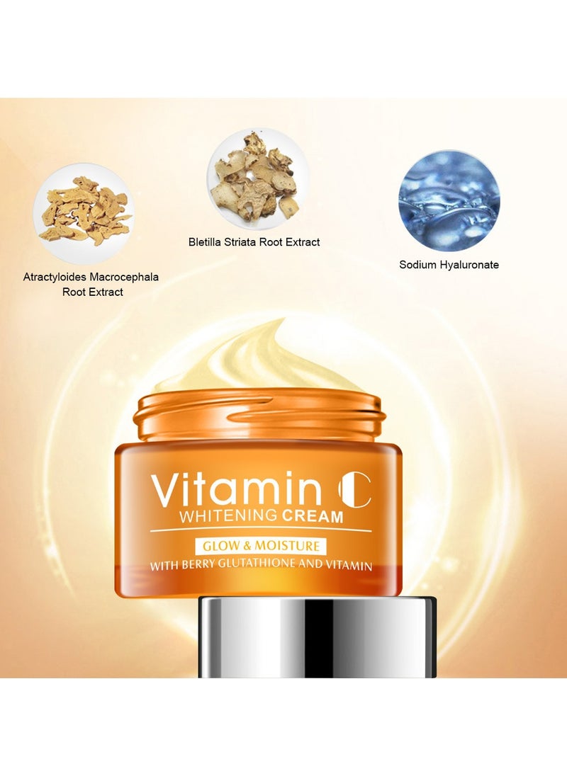 Generic - Skin Brightening Cream Vitamin C Cream Facial Body Brightening Cream Dark Flots Age Spots Anti Aging Anti Wrinkle Moisturizing 50g - Image 1