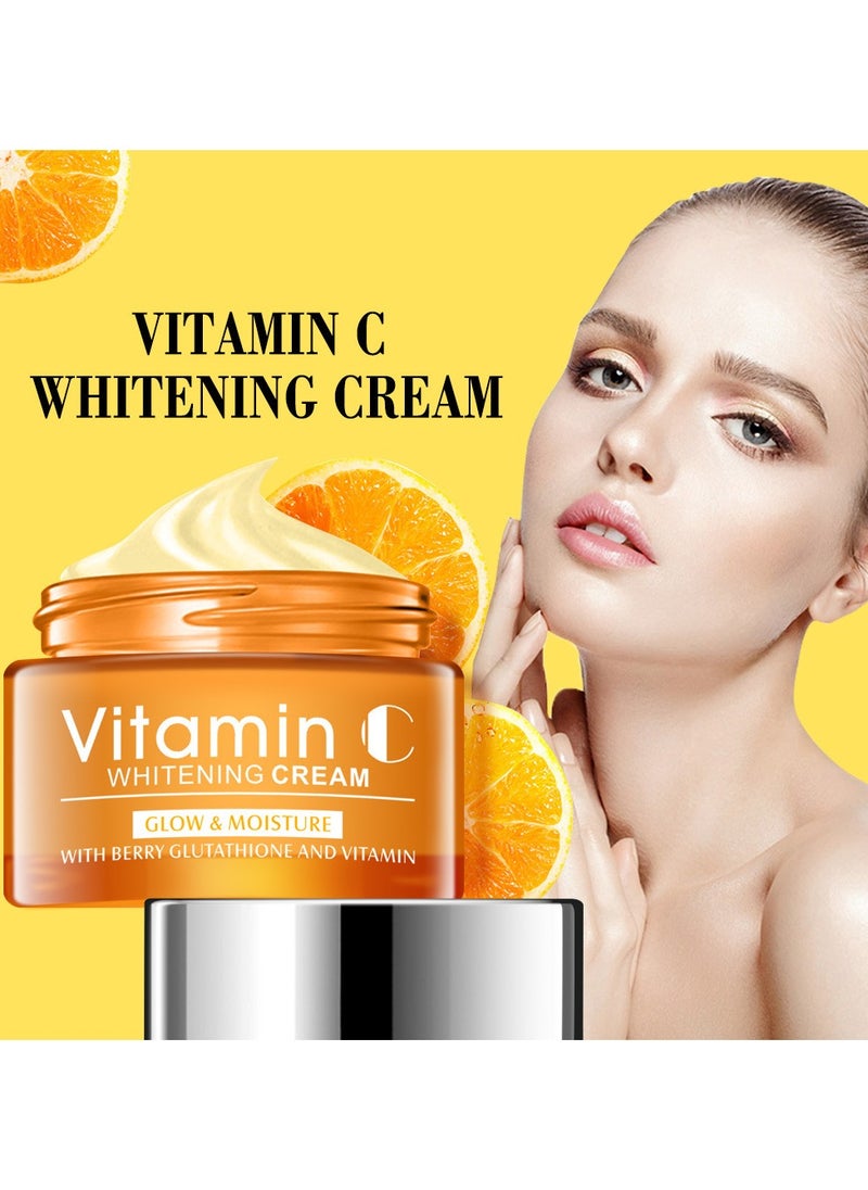 Generic - Skin Brightening Cream Vitamin C Cream Facial Body Brightening Cream Dark Flots Age Spots Anti Aging Anti Wrinkle Moisturizing 50g - Image 1