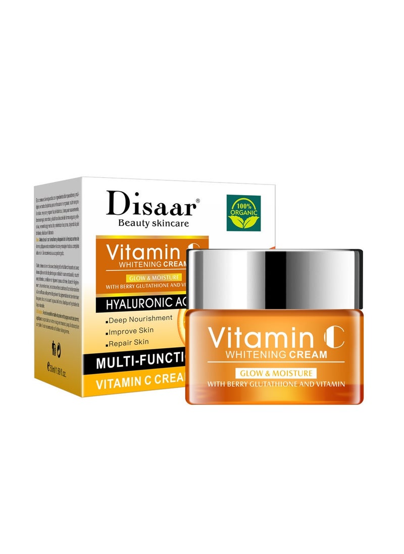 Generic - Skin Brightening Cream Vitamin C Cream Facial Body Brightening Cream Dark Flots Age Spots Anti Aging Anti Wrinkle Moisturizing 50g - Image 1