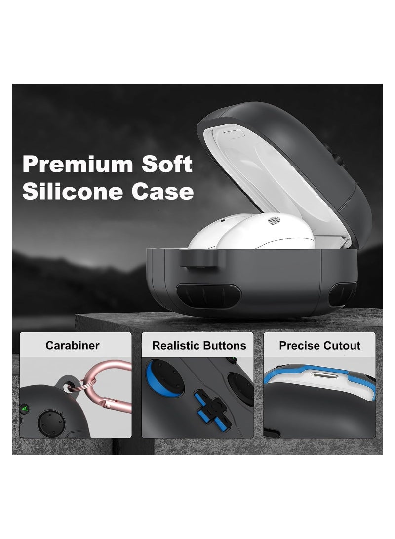 Zikra Headphone Cases for Samsung Galaxy Buds Pro 2 Case Galaxy Buds 2 Case Galaxy Buds FE Case Galaxy Buds Pro Case Galaxy Buds Live Case Cover Silicone Game Player Design - Image 4