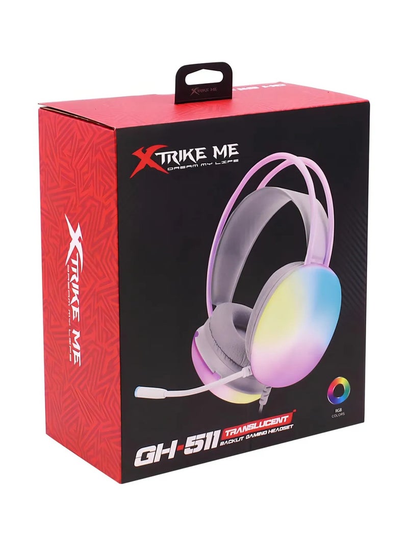XTRIKE ME سماعة ألعاب سلكية GH-511 مع إضاءة خلفية - Image 1