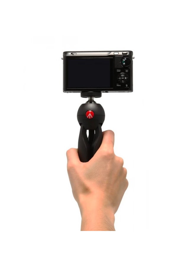 Manfrotto Manfrotto Pixi Mini Tripod, Desktop Tripod, Portable Mirrorless Camera Mini Desktop Tripod, Handheld Ball Head, Black  - Image 4