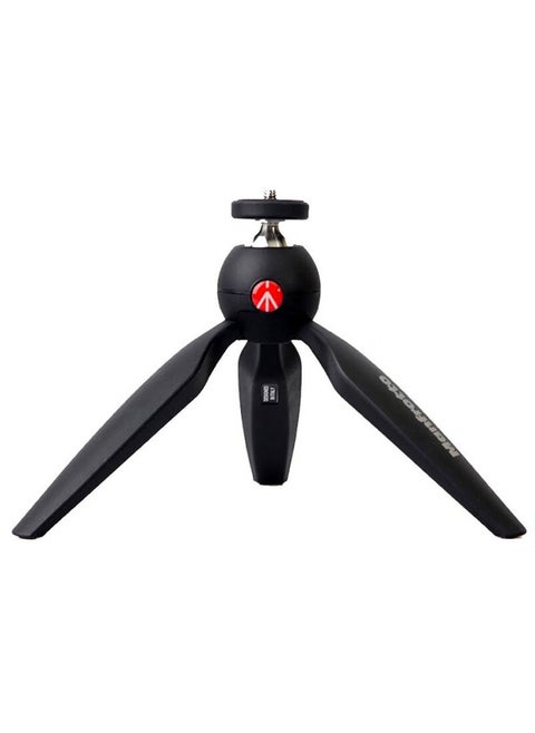 Manfrotto Pixi Mini Tripod, Desktop Tripod, Portable Mirrorless Camera Mini Desktop Tripod, Handheld Ball Head, Black