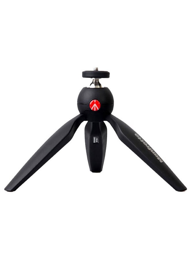 Manfrotto Manfrotto Pixi Mini Tripod, Desktop Tripod, Portable Mirrorless Camera Mini Desktop Tripod, Handheld Ball Head, Black  - Image 1