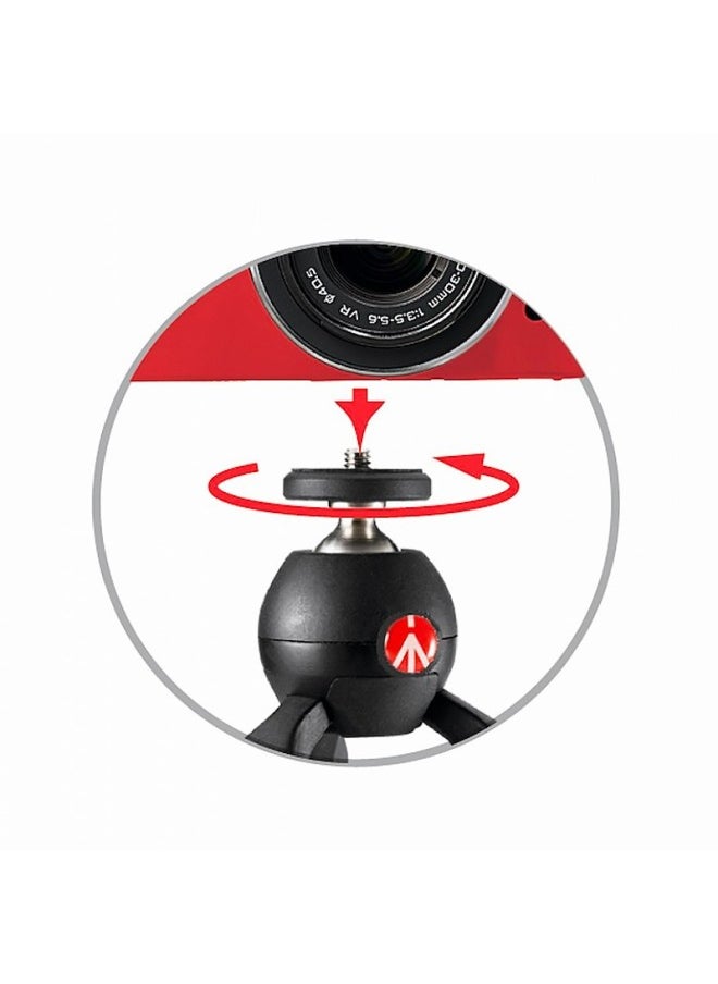 Manfrotto Manfrotto Pixi Mini Tripod, Desktop Tripod, Portable Mirrorless Camera Mini Desktop Tripod, Handheld Ball Head, Black  - Image 3