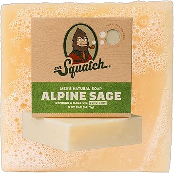 All Natural Soap Bar Deodorant Bundle for Men by Dr Squatch Alpine Sage - Image 3