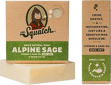 All Natural Soap Bar Deodorant Bundle for Men by Dr Squatch Alpine Sage - Image 4