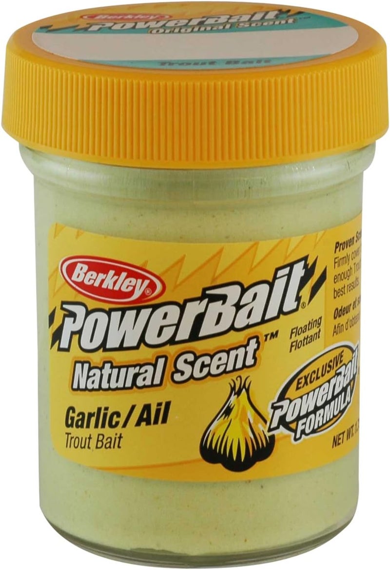 Berkley PowerBait Natural Scent Trout Bait - Garlic Flavor, 1.75 oz