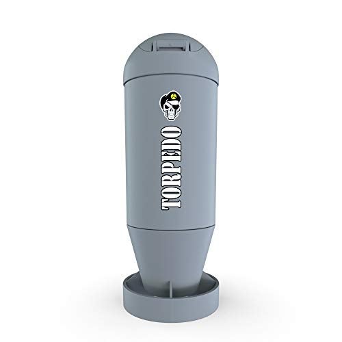 Battle Shakers Torpedo Shaker Cup Military Themed Shaker Bottle LeakProof Protein Cup with Storage Compartment Mix Protein Powders More Durable Dishwasher Safe 20 Oz Gray - Image 3
