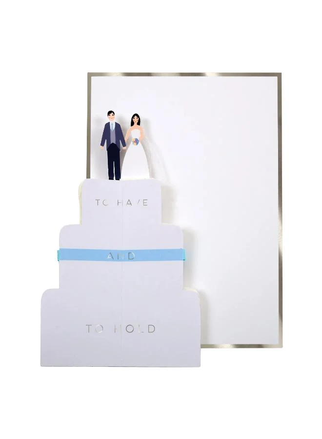 Meri Meri Wedding Cake Honeycomb Card