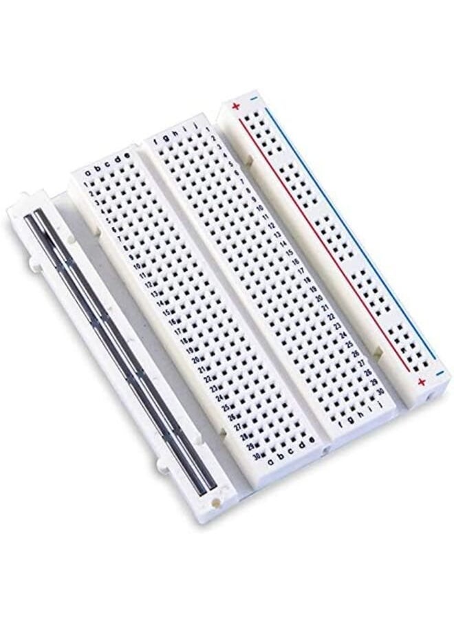 ELEGOO - 400 Tie Points Breadboard And 4 Power Rails For Arduino 3 Pcs - Image 1