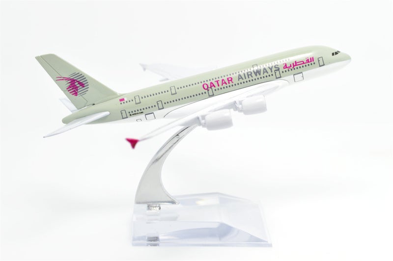 TANG DYNASTY(TM) 1:400 16cm Air Bus A380 Qatar Airways Plane Metal Airplane Model Plane Toy Plane Model - Image 5