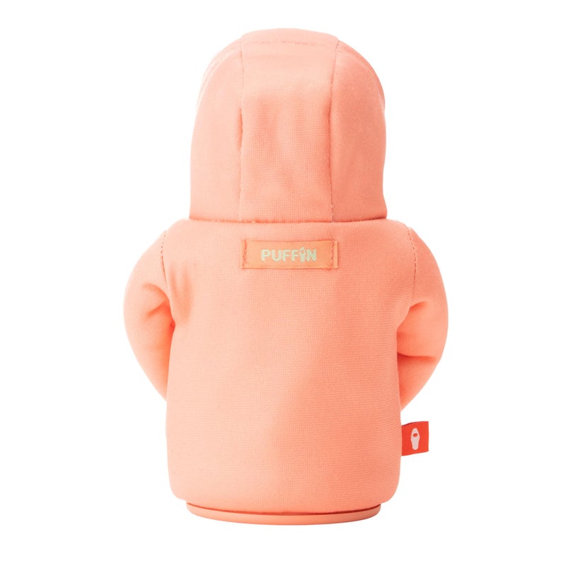 PUFFIN Puffin - The Hoodie Beverage Jacket - 12 oz Insulated Can Cooler - Beer Bottle & Soda Can Insulator  Keep Drinks and Beverages Cold - Beige Palm - Image 3