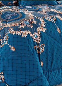 Moon 4 Pieces Single Size 160x210Cm Comforter Set Medium Filling Bedding Set for All Season Includes 1Comforter 1Bedsheet 1Pillow Shams and 1Cushion cases  - Image 5