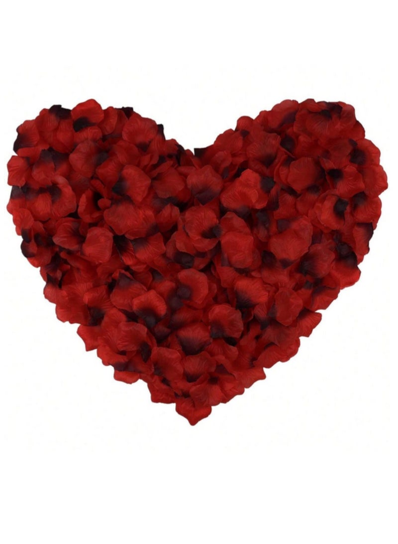 2000pcs Red Silk Rose Petals for Romantic Special Party Decorations, Valentine's Night, Wedding, Birthday Party - Image 2