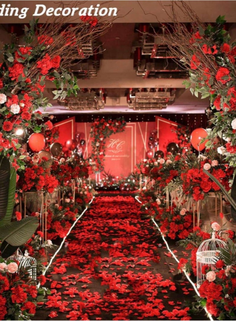 2000pcs Red Silk Rose Petals for Romantic Special Party Decorations, Valentine's Night, Wedding, Birthday Party - Image 3