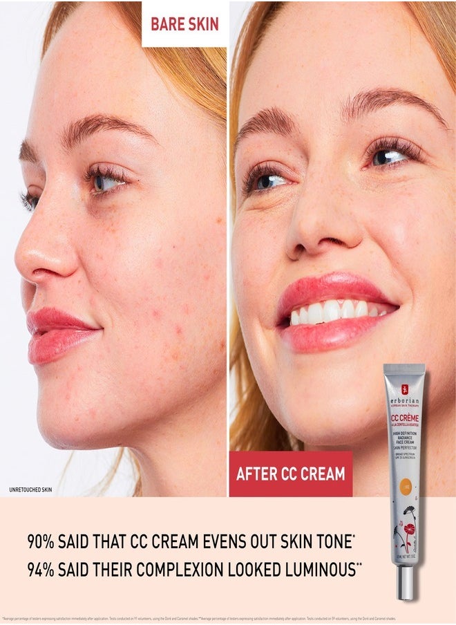 erborian - Erborian Color Correcting CC Cream with Centella Asiatica SPF 25, Clair - Lightweight Coverage & Sun Protection (45ml) - Image 1