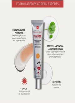 erborian Erborian Color Correcting CC Cream with Centella Asiatica SPF 25, Clair - Lightweight Coverage & Sun Protection (45ml)  - Image 4