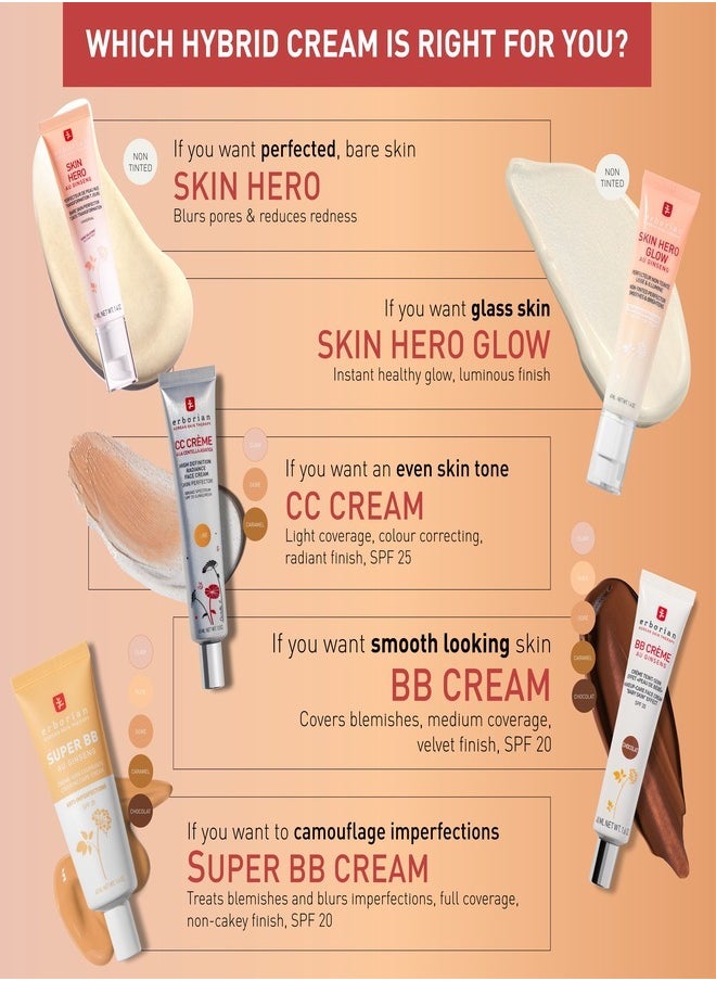 erborian - Erborian Color Correcting CC Cream with Centella Asiatica SPF 25, Clair - Lightweight Coverage & Sun Protection (45ml) - Image 1
