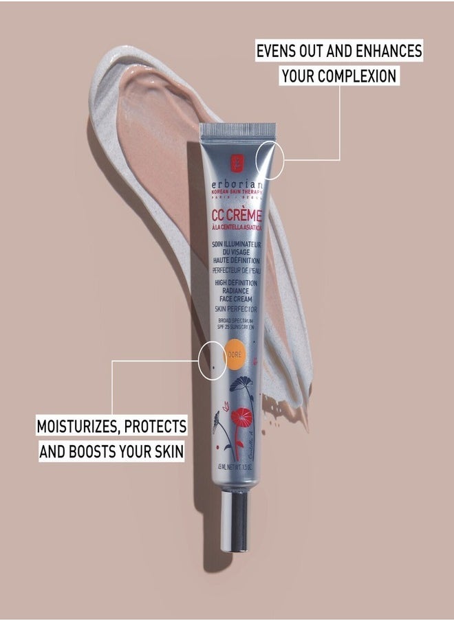 erborian - Erborian Color Correcting CC Cream with Centella Asiatica SPF 25, Clair - Lightweight Coverage & Sun Protection (45ml) - Image 1